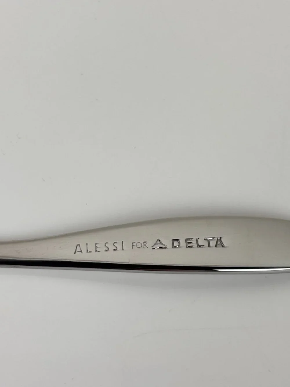 Set of 12 Alessi for Delta Airlines Stainless Steel Teaspoons 5